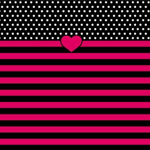 Polka Dots and Stripes Heart in Pink PlayStation Classic Bundle Skin